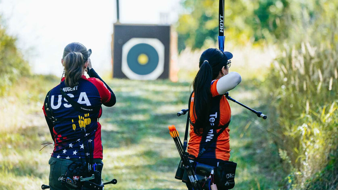 Impression: Teal target face at World Games.