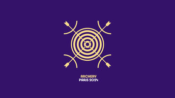 Archery’s pictogram for the Paris 2024 Olympic and Paralympic Games.