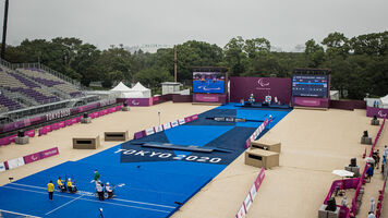 The competition arena at the Tokyo 2020 Paralympic Games.