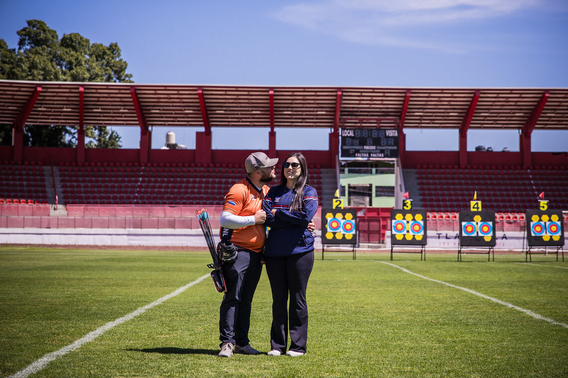 Mike and Gaby Schloesser together at Tlaxcala 2024.