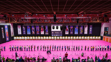The competition hall in Nimes.