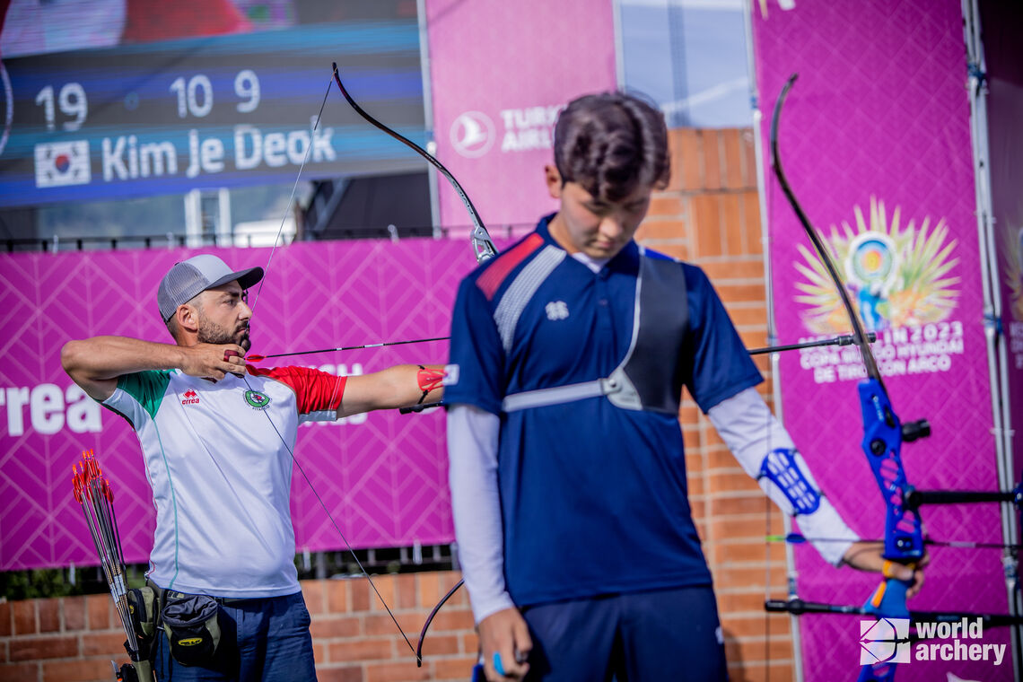 Mauro Nespoli prevents Korean clean sweep in Medellin.