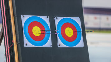 Targets at the world para championships.