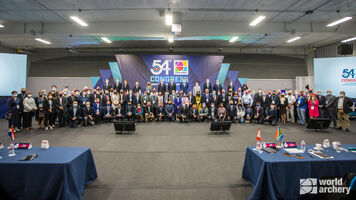 Delegates at the 2021 World Archery Congress.
