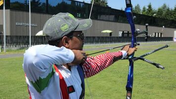 Bangladesh’s Md Ruman Shana, a resident athlete at the World Archery Excellence Centre.