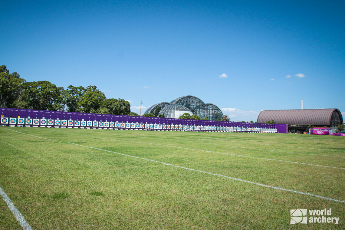 The qualification venue at Yumenoshima Park during the Olympics.