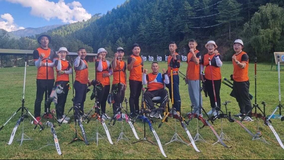 Bhutanese archers taking part in first International Virtual Friendship Competition 2021.