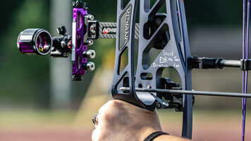 Ella Gibson’s bow during the World Games in 2022.
