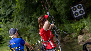 Field archery at the Birmingham 2022 World Games.