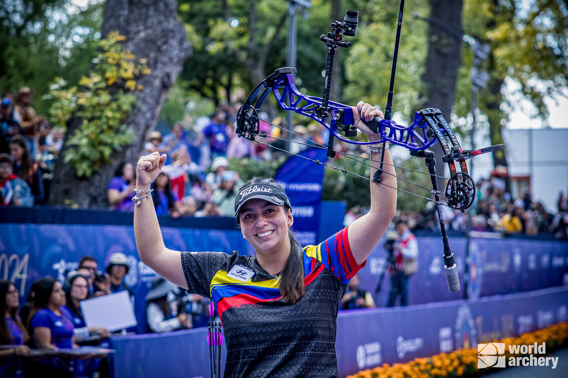 Sara Lopez is the winningest archer in the history of the Archery World Cup with a record ninth trophies.