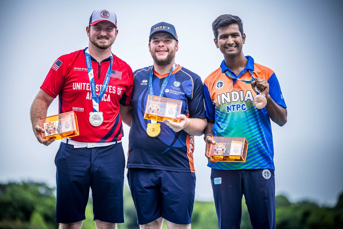 Compound men's podium 2025