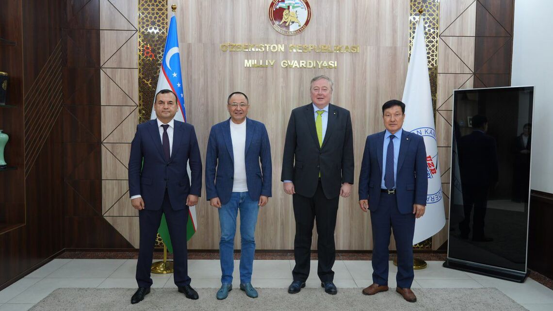 World Archery delegation in Uzbekistan.