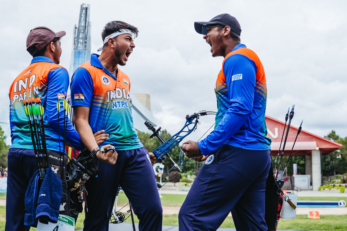 Indian team celebration at Winnipeg 2025.