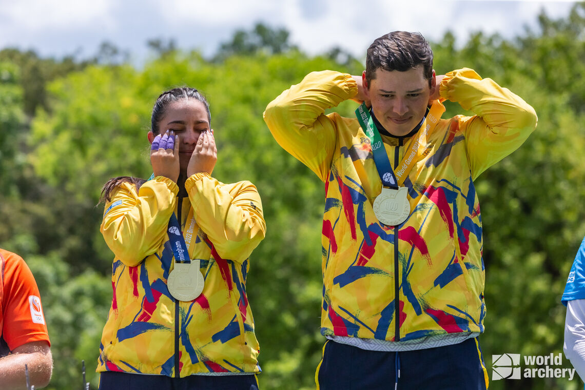Colombia was compound mixed team champion at Birmingham 2022.