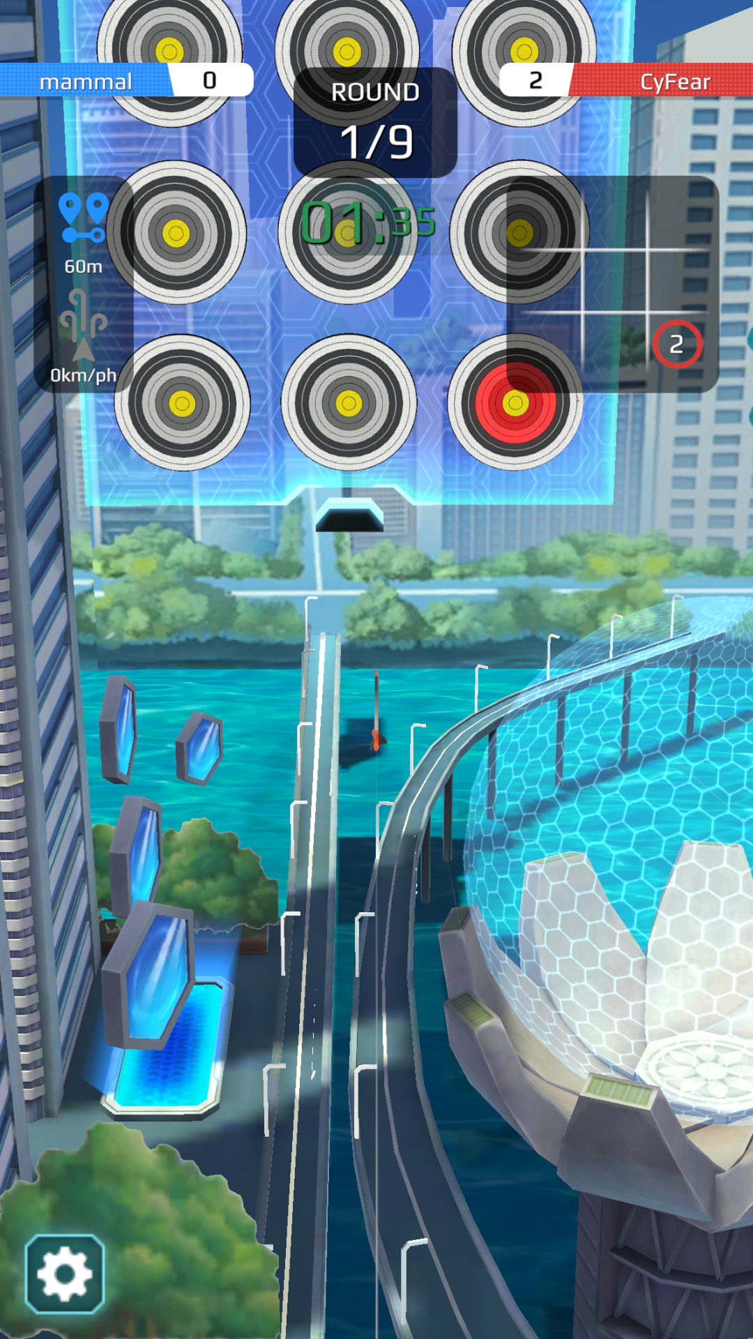 But targets can be stolen from an opponent by hitting a higher score.